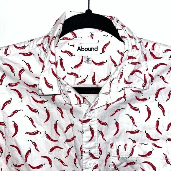 Abound Men's Red Hot Chili Peppers Short Sleeve Button Down Shirt - Picture 3 of 10
